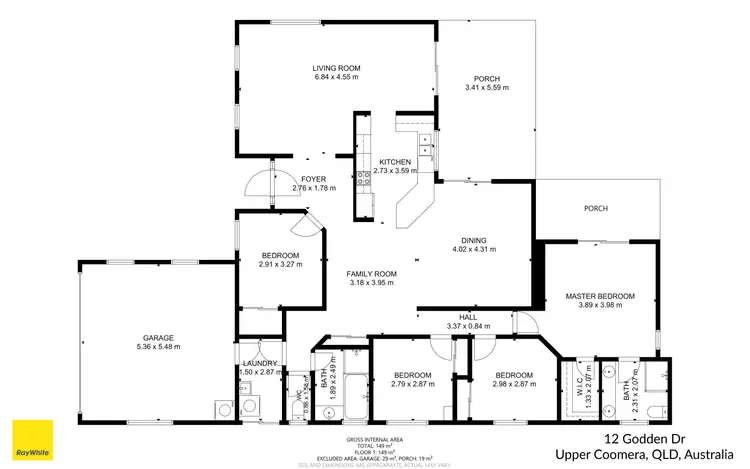 Floorplan of Homely house listing, 12 Godden Drive, Upper Coomera QLD 4209