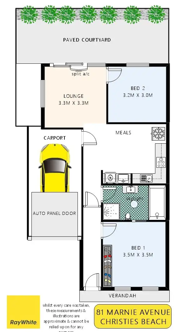 Floorplan of Homely house listing, 81 Marnie Avenue, Christies Beach SA 5165