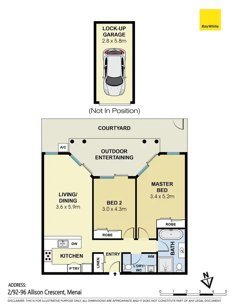 Floorplan of Homely apartment listing, 2/92-96 Allison Crescent, Menai NSW 2234