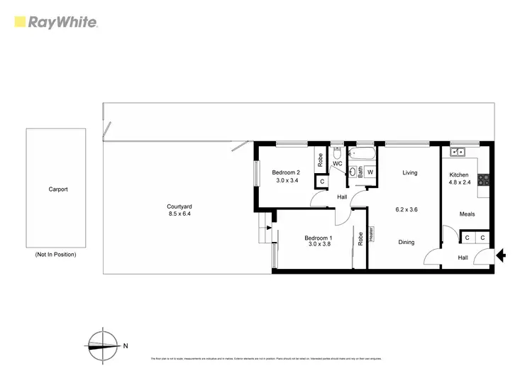 Floorplan of Homely apartment listing, 2/38 Rosella Street, Murrumbeena VIC 3163