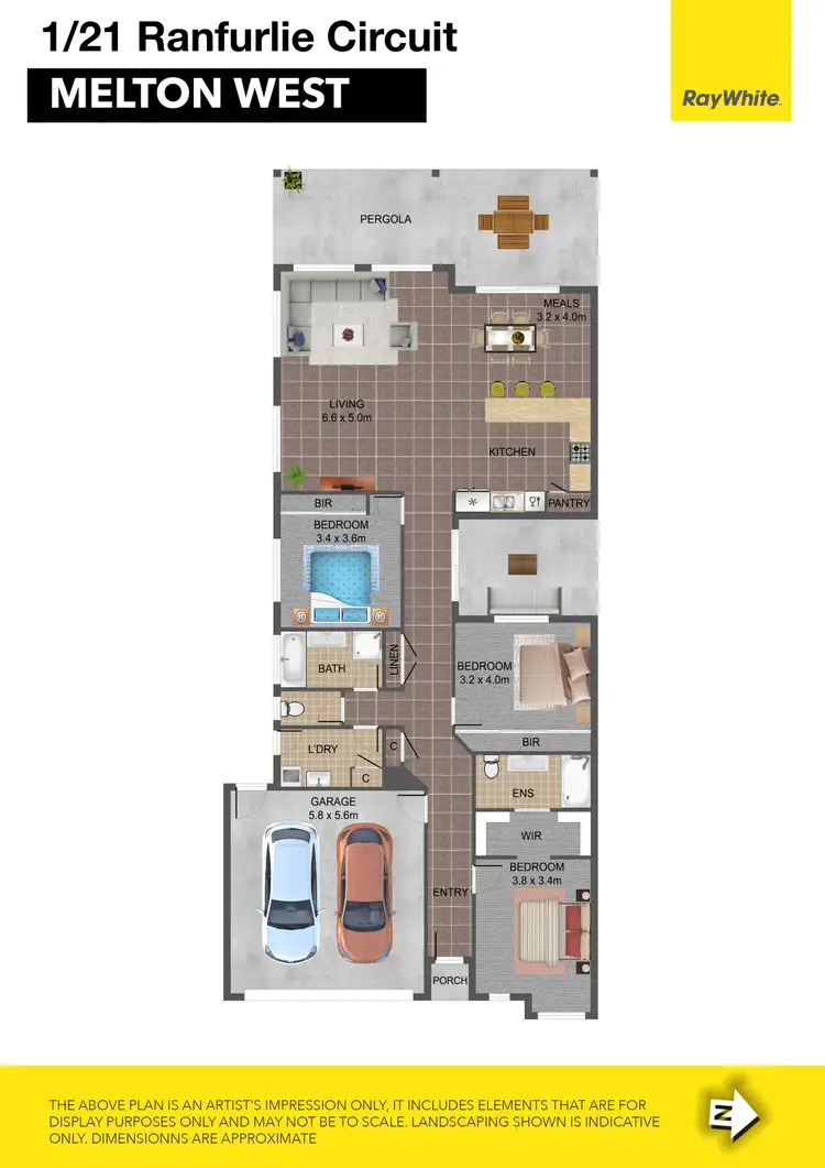 Floorplan of Homely house listing, 1/21 Ranfurlie Circuit, Melton West VIC 3337