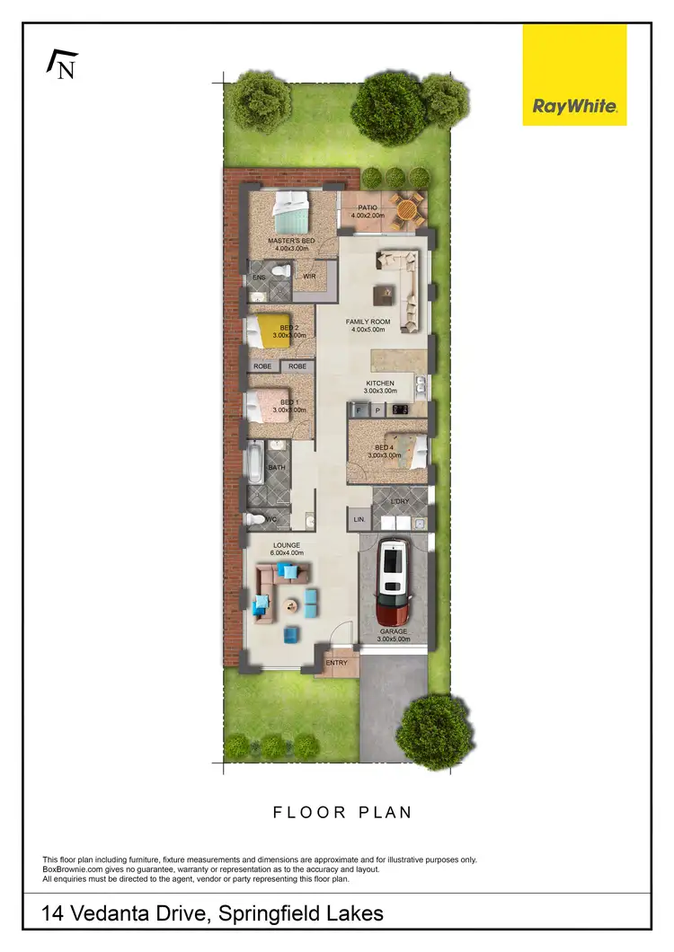 Floorplan of Homely house listing, 14 Vedanta Drive, Springfield Lakes QLD 4300