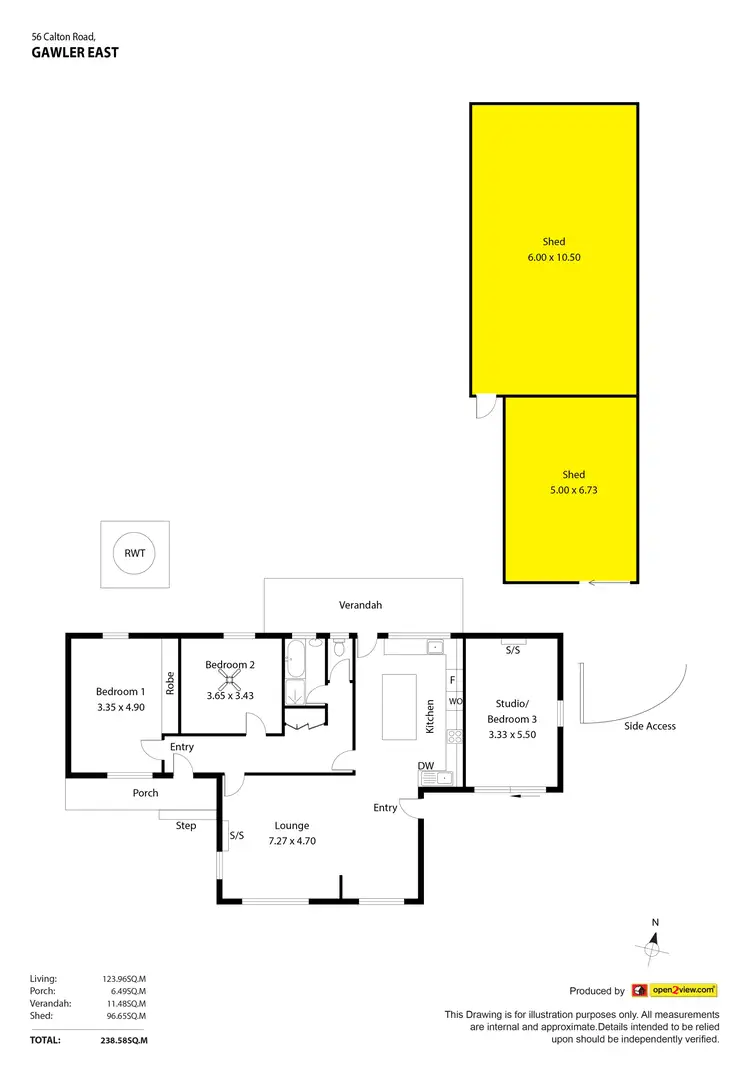 Floorplan of Homely house listing, 56 Calton Road, Gawler East SA 5118