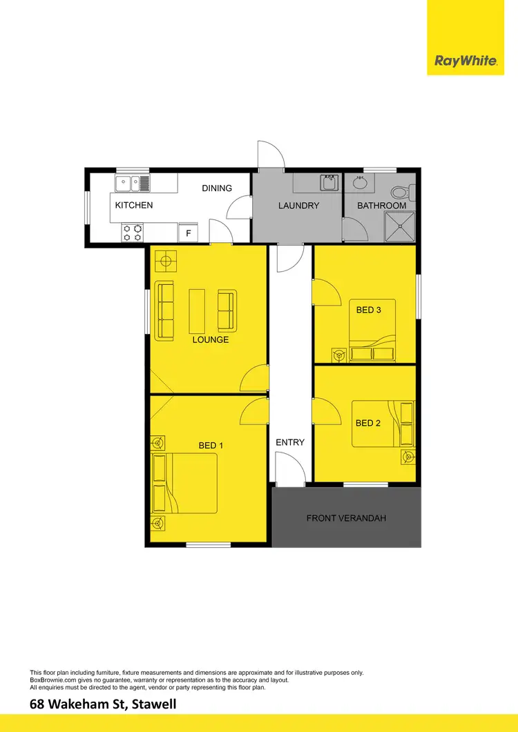 Floorplan of Homely house listing, 68 Wakeham Street, Stawell VIC 3380