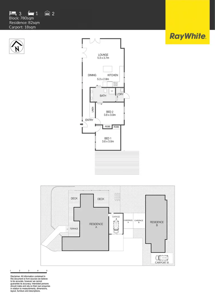 Floorplan of Homely semi-detached listing, 24B Hovea Street, O'connor ACT 2602