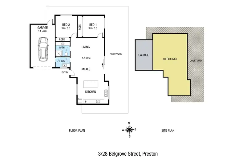 Floorplan of Homely unit listing, 3/28 Belgrove Street, Preston VIC 3072