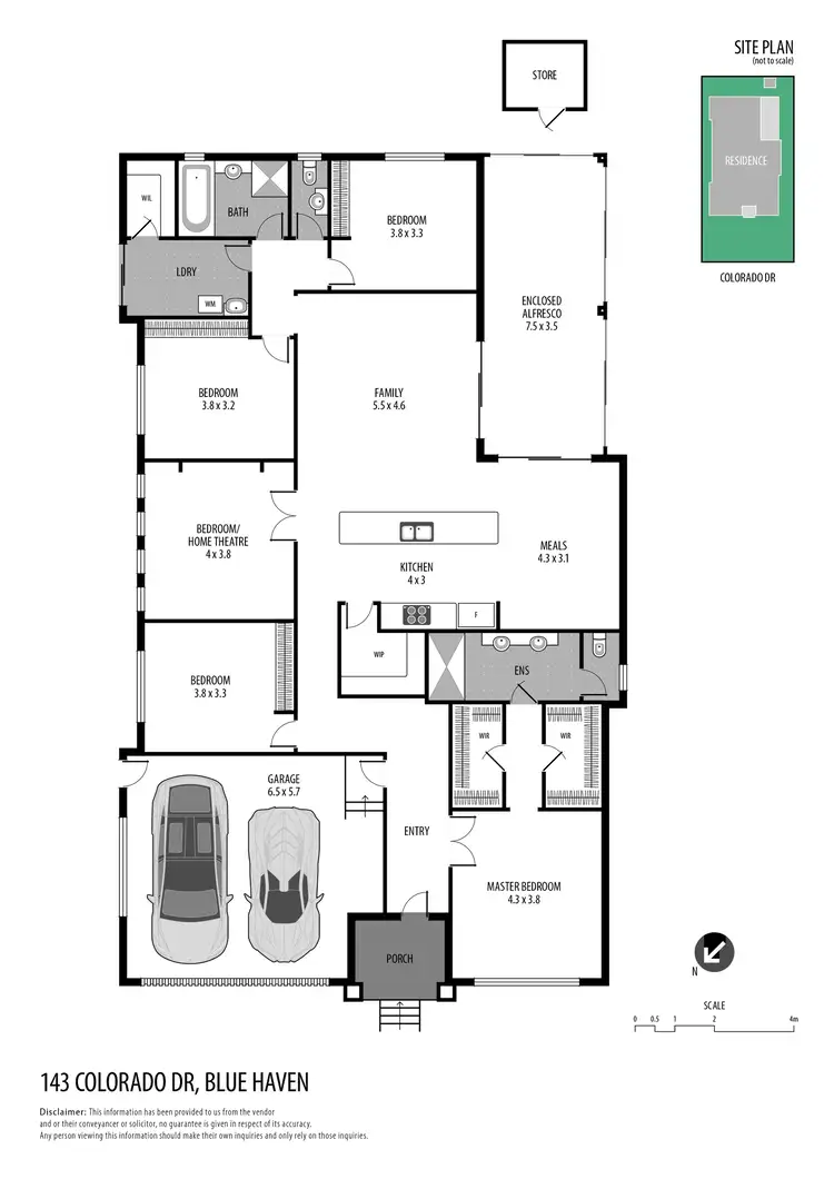 Floorplan of Homely house listing, 143 Colorado Drive, Blue Haven NSW 2262