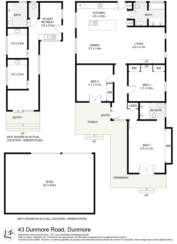 Floorplan of Homely house listing, 43 Dunmore Road, Dunmore NSW 2529