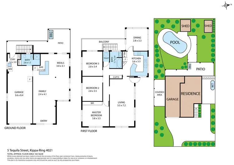 Floorplan of Homely house listing, 5 Tequila Street, Kippa-Ring QLD 4021