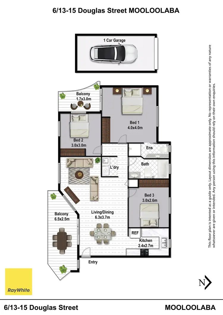 Floorplan of Homely unit listing, 6/13-15 Douglas Street, Mooloolaba QLD 4557