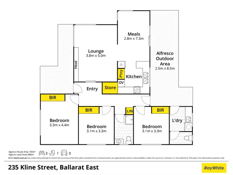 Floorplan of Homely house listing, 235 Kline Street, Ballarat East VIC 3350