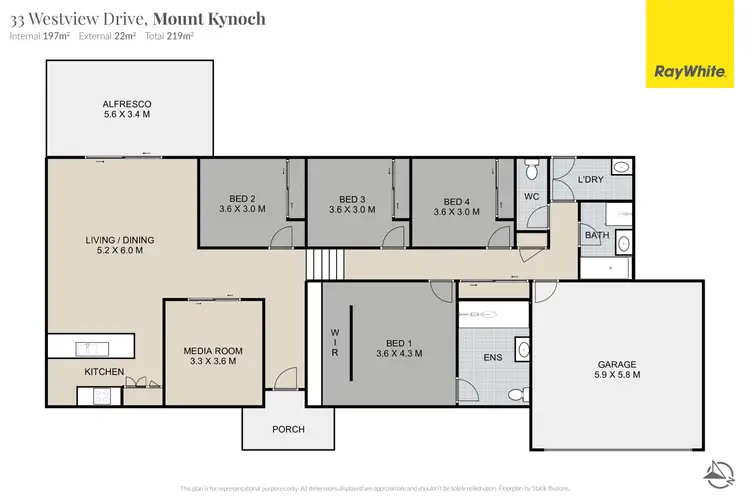 Floorplan of Homely house listing, 33 Westview Drive, Mount Kynoch QLD 4350