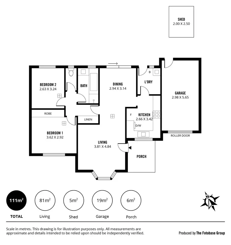 Floorplan of Homely unit listing, 2/4 Steadman Street, North Haven SA 5018