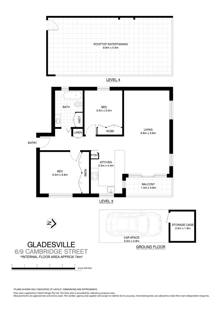 Floorplan of Homely unit listing, 6/9 Cambridge Street, Gladesville NSW 2111