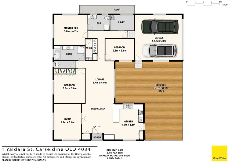 Floorplan of Homely house listing, 1 Yaldara Street, Carseldine QLD 4034