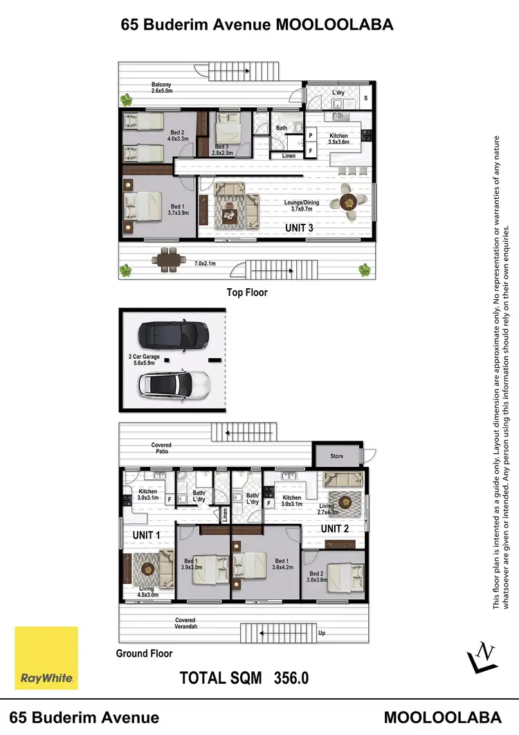 Floorplan of Homely unit listing, 65 Buderim Avenue, Mooloolaba QLD 4557