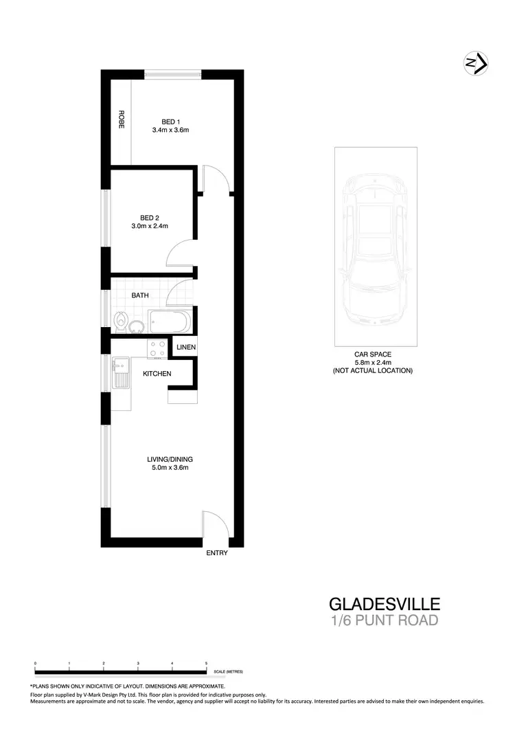 Floorplan of Homely apartment listing, 1/6 Punt Road, Gladesville NSW 2111