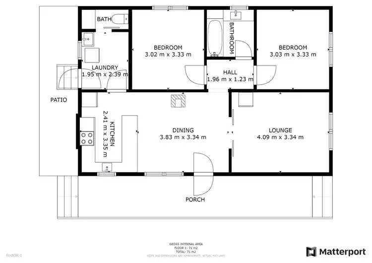 Floorplan of Homely house listing, 1 Alma Street, Nyah West VIC 3595
