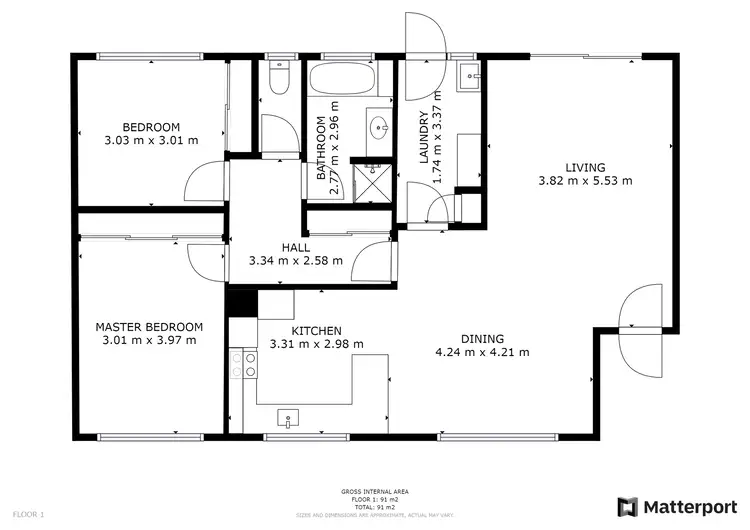 Floorplan of Homely unit listing, 2/10 Everingham Street, Swan Hill VIC 3585