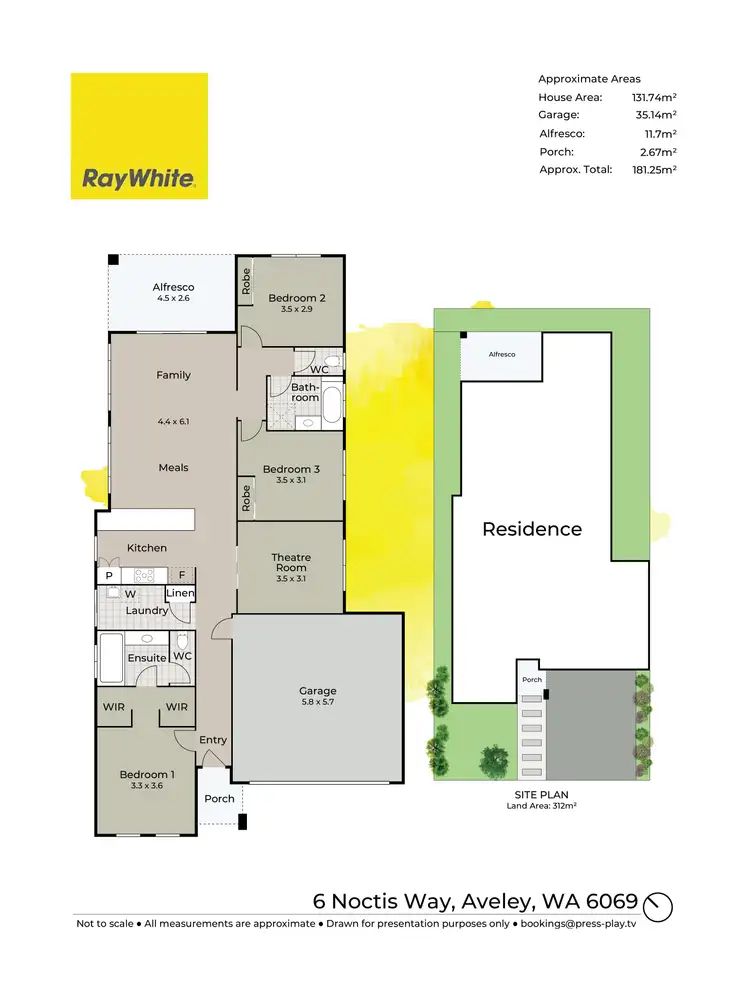 Floorplan of Homely house listing, 6 Noctis Way, Aveley WA 6069