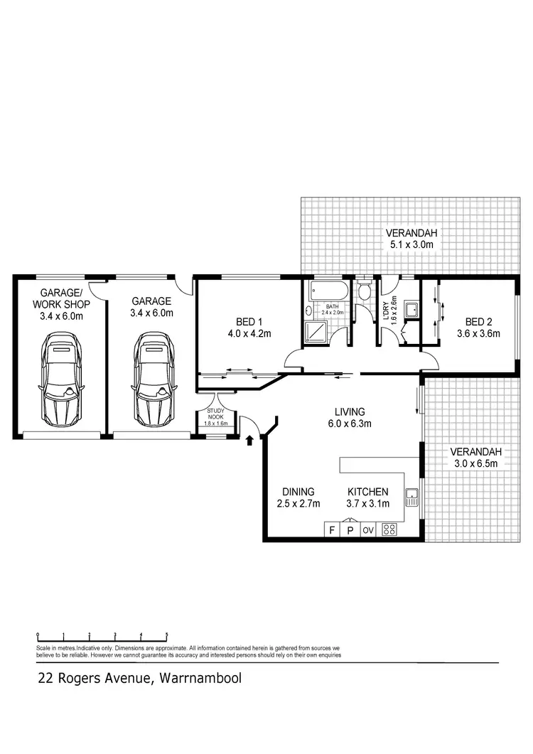 Floorplan of Homely house listing, 22 Rogers Avenue, Warrnambool VIC 3280