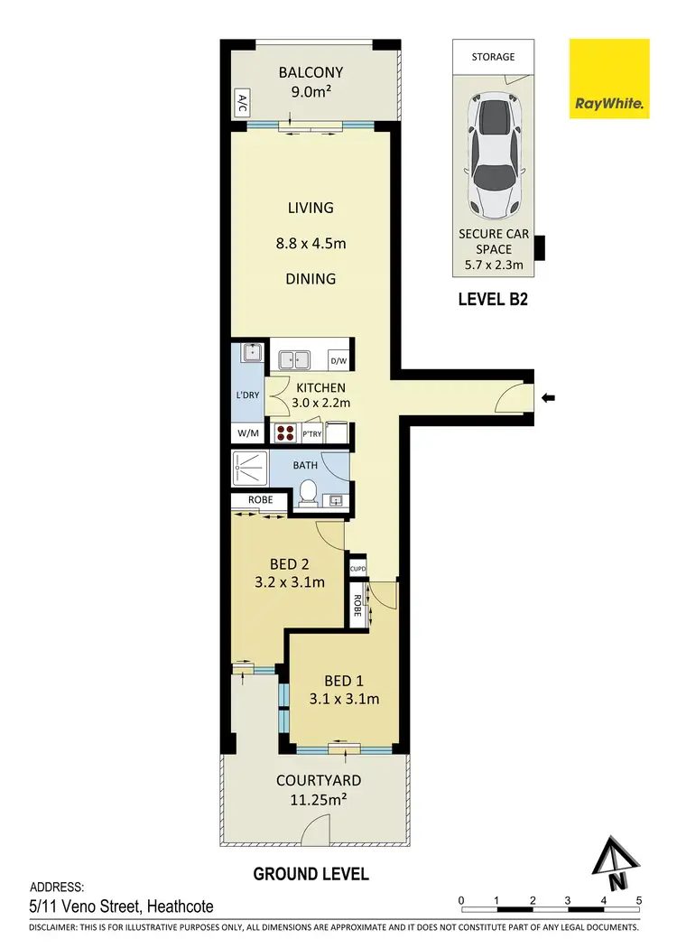 Floorplan of Homely apartment listing, 5/11 Veno Street, Heathcote NSW 2233