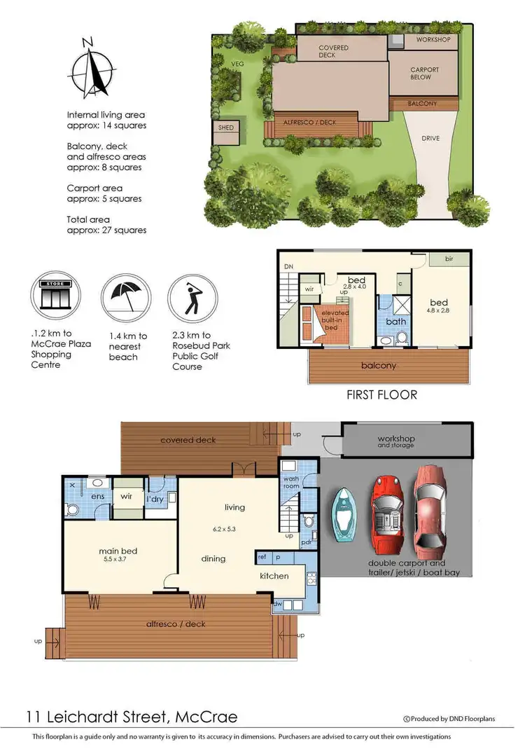 Floorplan of Homely house listing, 11 Leichardt Street, Mccrae VIC 3938