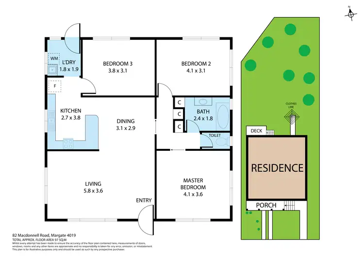 Floorplan of Homely house listing, 82 Macdonnell Road, Margate QLD 4019