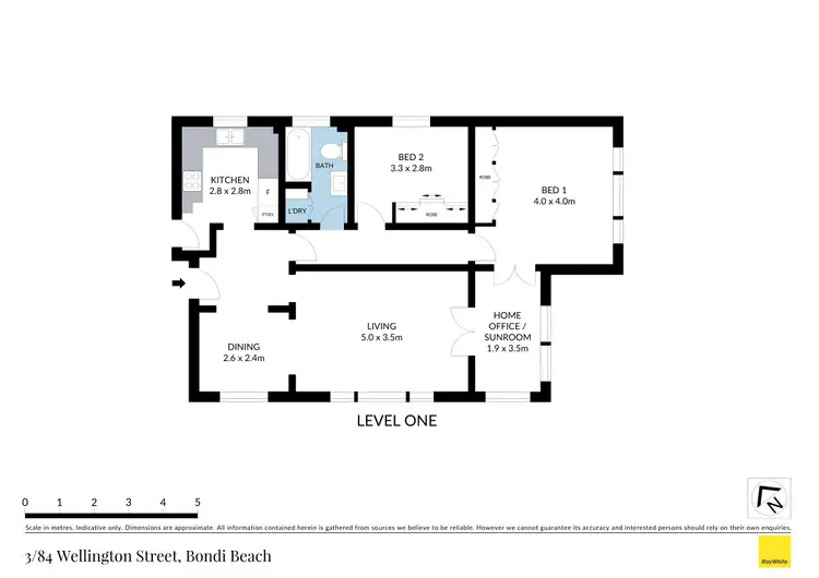 Floorplan of Homely apartment listing, 3/84 Wellington Street, Bondi Beach NSW 2026
