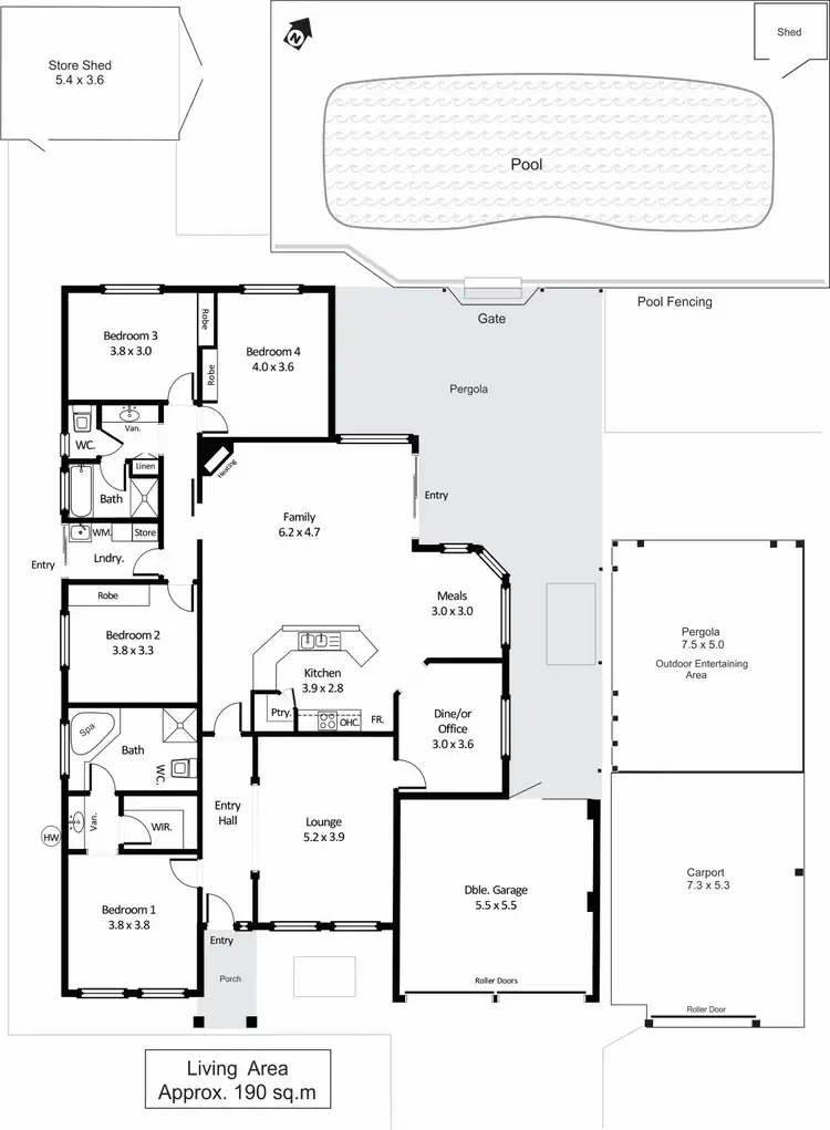 Floorplan of Homely house listing, 16 Schaefer Drive, Loxton SA 5333