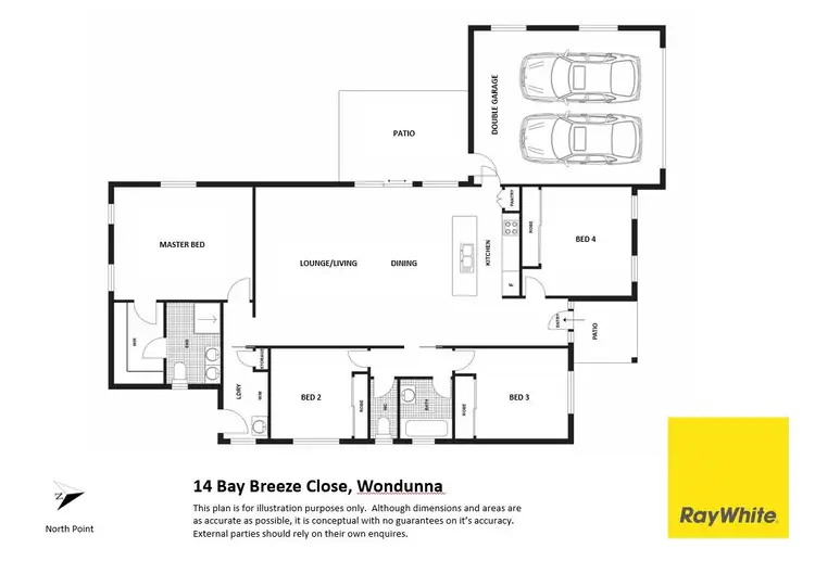 Floorplan of Homely house listing, 14 Bay Breeze Close, Wondunna QLD 4655