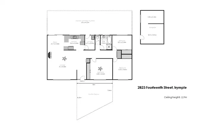 Floorplan of Homely house listing, 2823 Fourteenth Street, Irymple VIC 3498