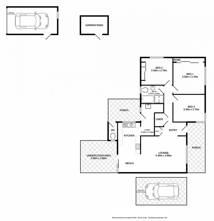 Floorplan of Homely house listing, 392 Hedley Crescent, Lavington NSW 2641