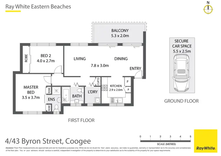 Floorplan of Homely apartment listing, 4/43 Byron Street, Coogee NSW 2034
