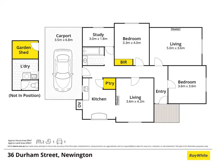 Floorplan of Homely house listing, 36 Durham Street, Newington VIC 3350