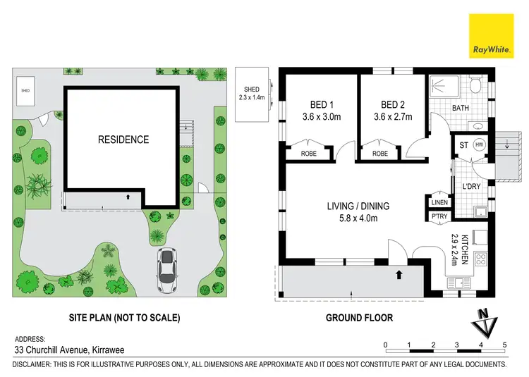 Floorplan of Homely villa listing, 33 Churchill Avenue, Kirrawee NSW 2232