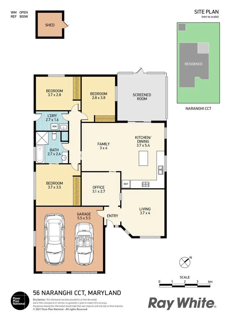 Floorplan of Homely house listing, 56 Naranghi Circuit, Maryland NSW 2287