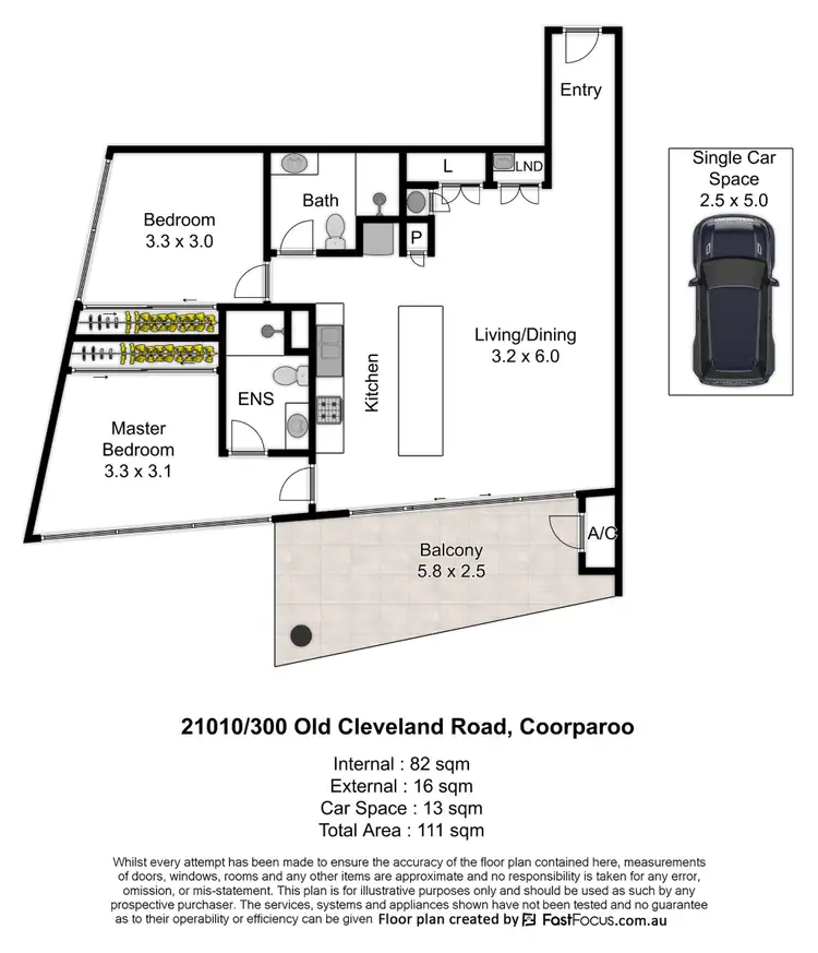 Floorplan of Homely apartment listing, 21010/300 Old Cleveland Road, Coorparoo QLD 4151