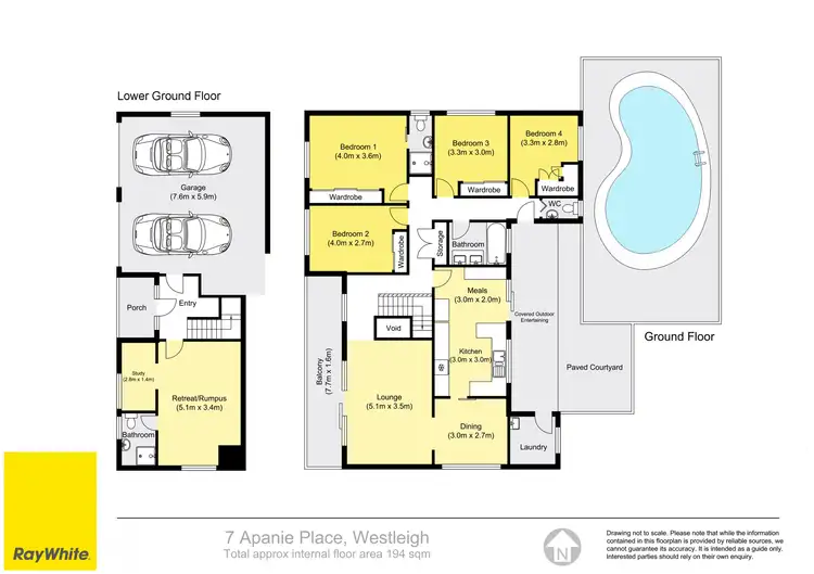 Floorplan of Homely house listing, 7 Apanie Place, Westleigh NSW 2120