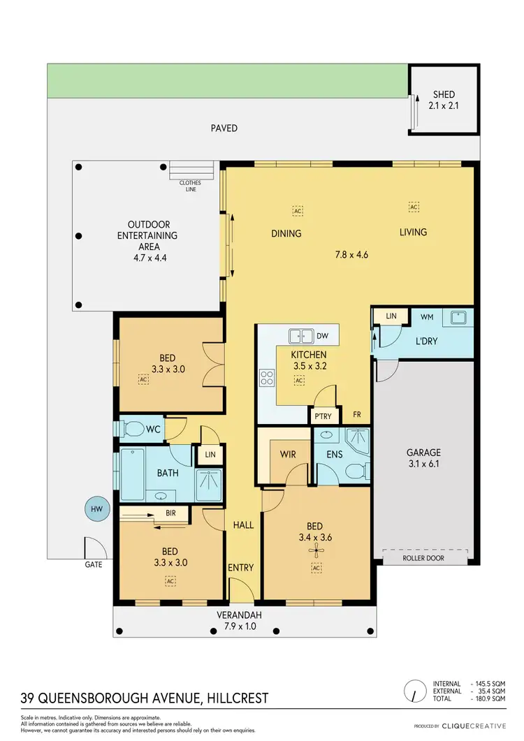 Floorplan of Homely house listing, 39 Queensborough Avenue, Hillcrest SA 5086