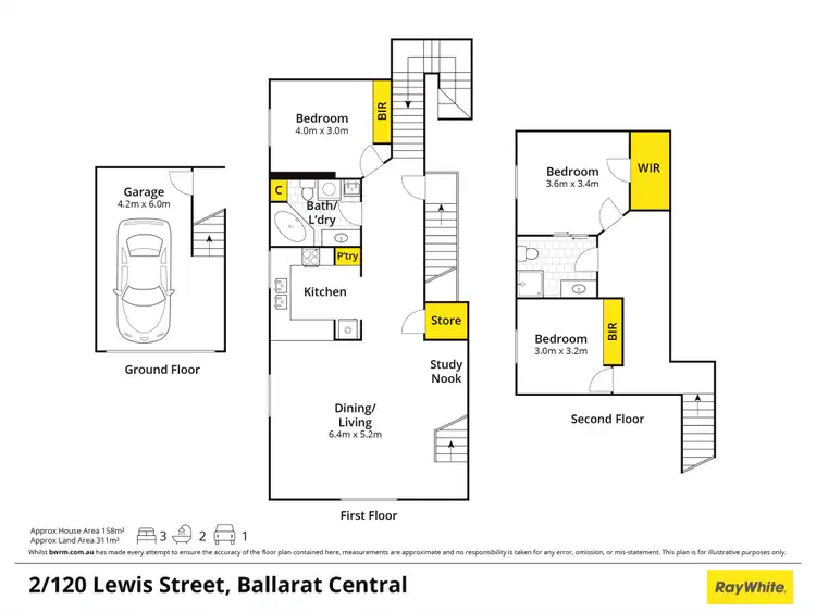 Floorplan of Homely apartment listing, 2/120 Lewis Street, Ballarat Central VIC 3350