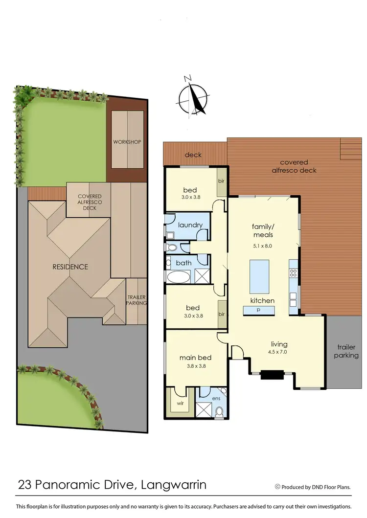 Floorplan of Homely house listing, 23 Panoramic Drive, Langwarrin VIC 3910