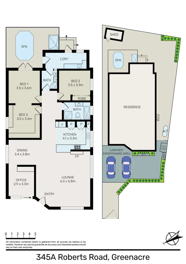 Floorplan of Homely house listing, 345A Roberts Road, Greenacre NSW 2190