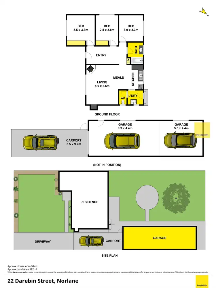 Floorplan of Homely house listing, 22 Darebin Street, Norlane VIC 3214