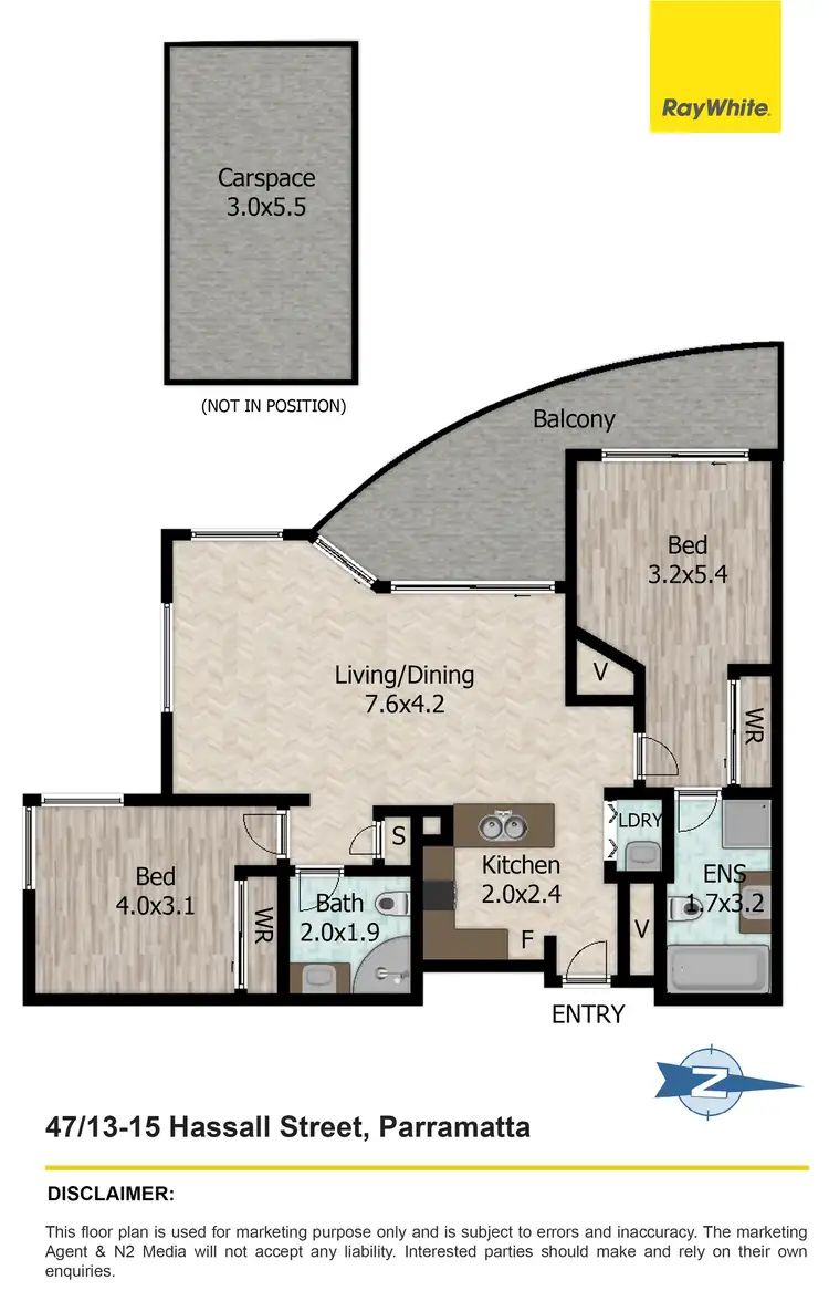 Floorplan of Homely apartment listing, 47/13-15 Hassall Street, Parramatta NSW 2150