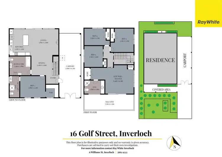 Floorplan of Homely house listing, 16 Golf Street, Inverloch VIC 3996