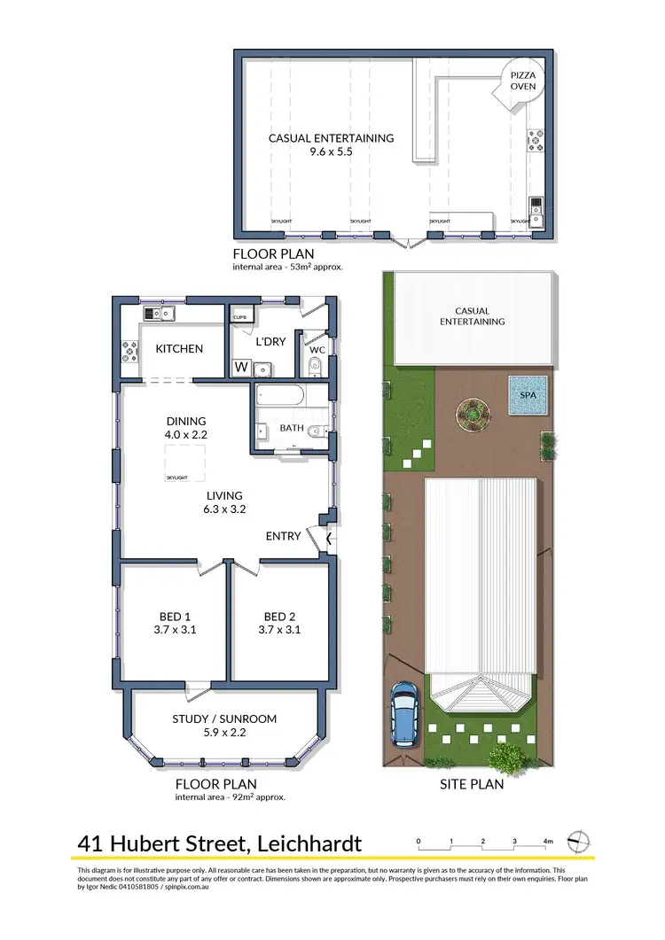 Floorplan of Homely house listing, 41 Hubert Street, Leichhardt NSW 2040