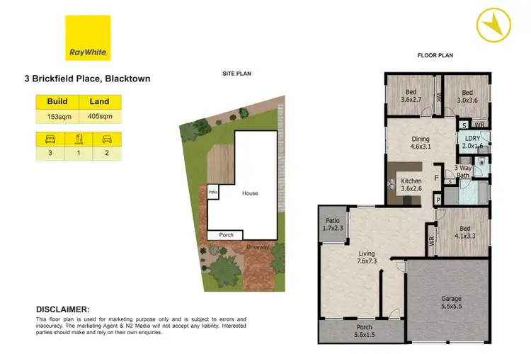 Floorplan of Homely house listing, 3 Brickfield Place, Blacktown NSW 2148