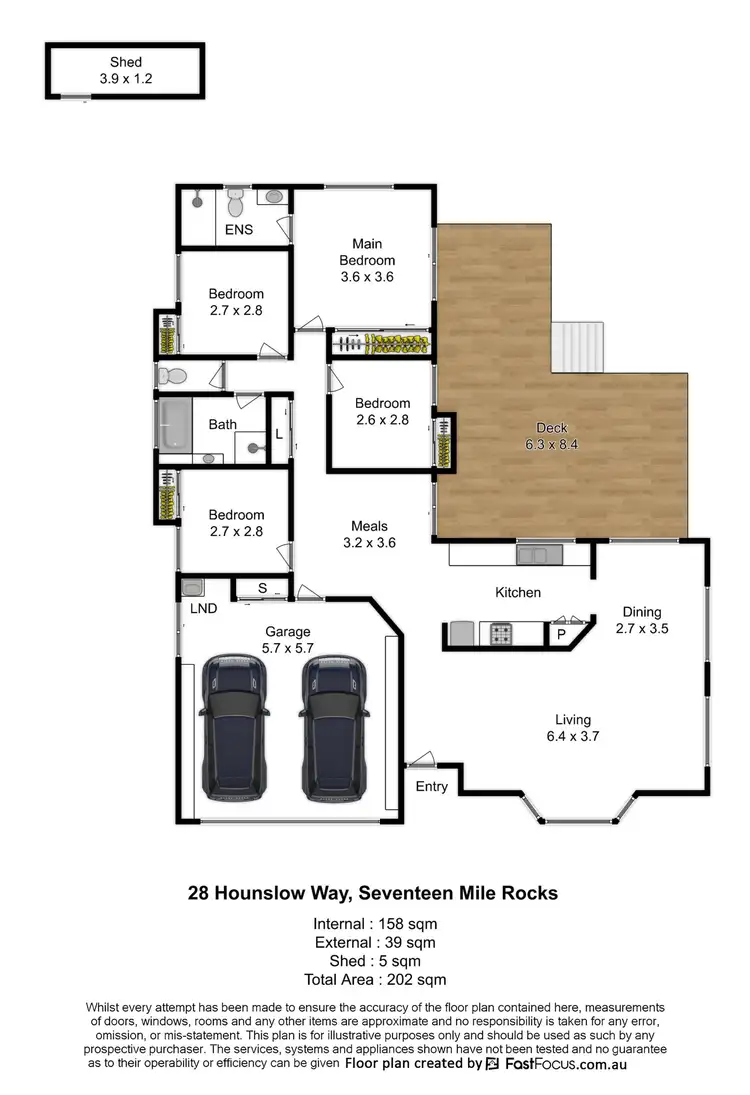 Floorplan of Homely house listing, 28 Hounslow Way, Seventeen Mile Rocks QLD 4073