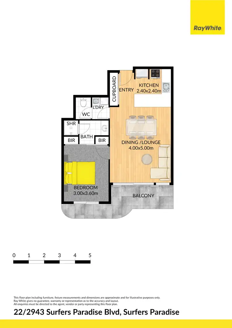 Floorplan of Homely apartment listing, 22/2943 Surfers Paradise Boulevard, Surfers Paradise QLD 4217